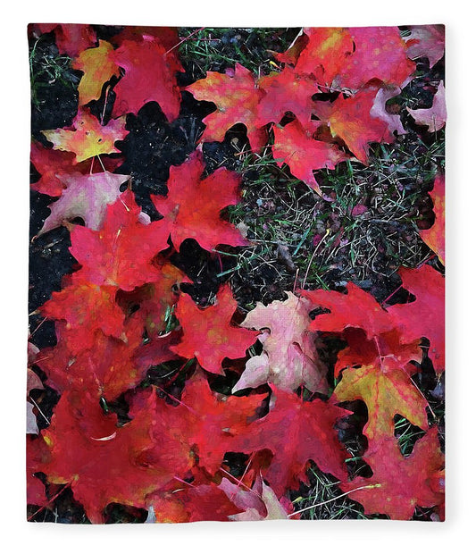 Maple Leaves In October 5 - Blanket