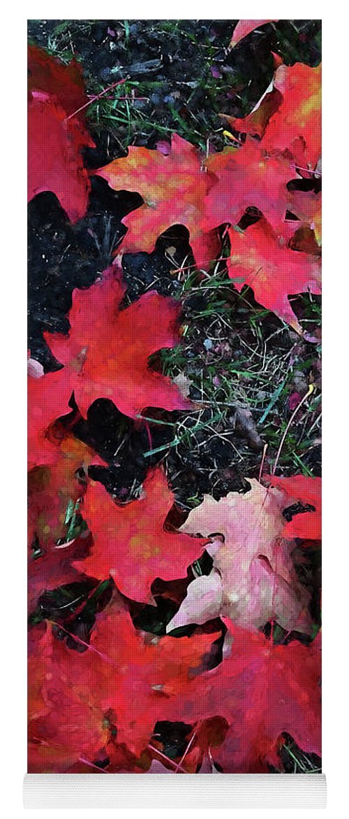 Maple Leaves In October 5 - Yoga Mat