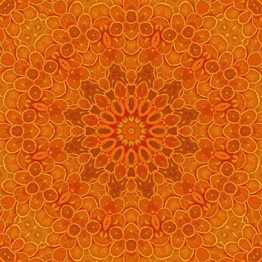 Oranges Kaleidoscope Digital Image Download