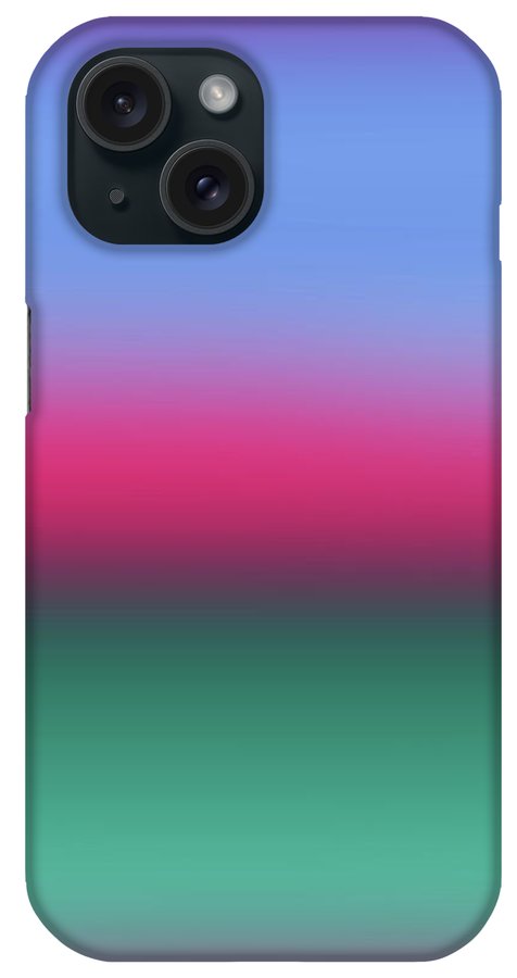 Pink Blue Green Gradient - Phone Case
