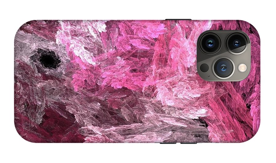Pink Crystal Fractal - Phone Case