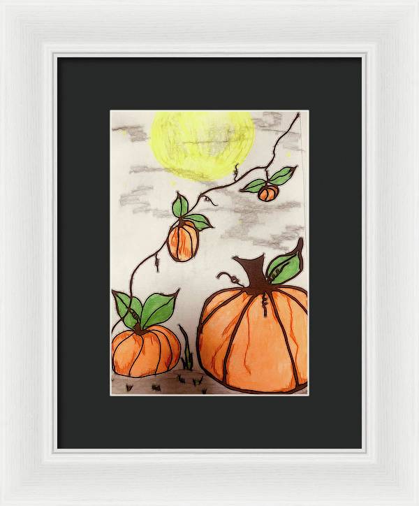 Pumpkin Patch - Framed Print