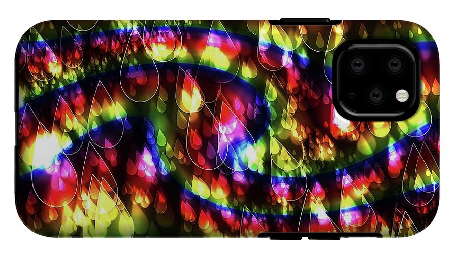 Rainbow Bokeh Raindrops - Phone Case