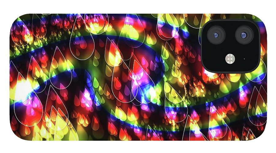Rainbow Bokeh Raindrops - Phone Case