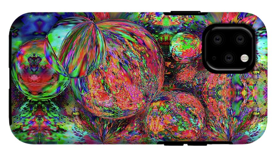 Rainbow Fractal Bubbles - Phone Case