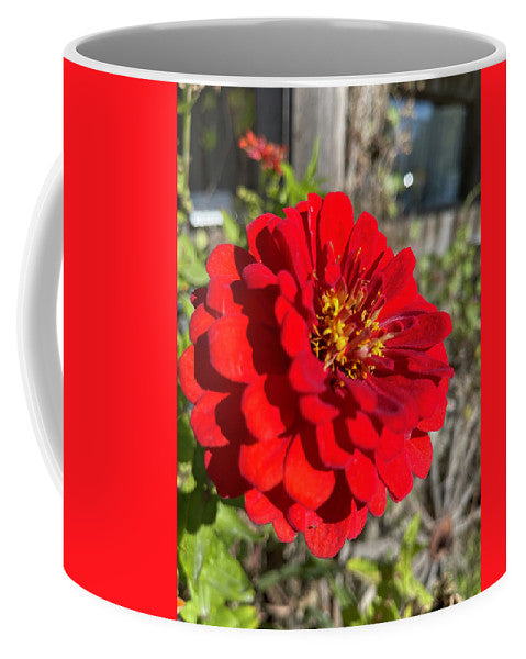 Red Flower In Autumn - Mug