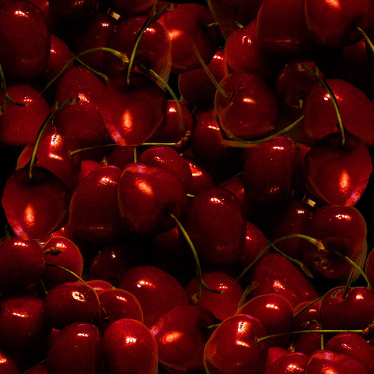 Red Cherries Pattern Digital Image Download