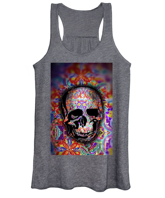 Skull With Sparkle Pattern - Women's Tank Top