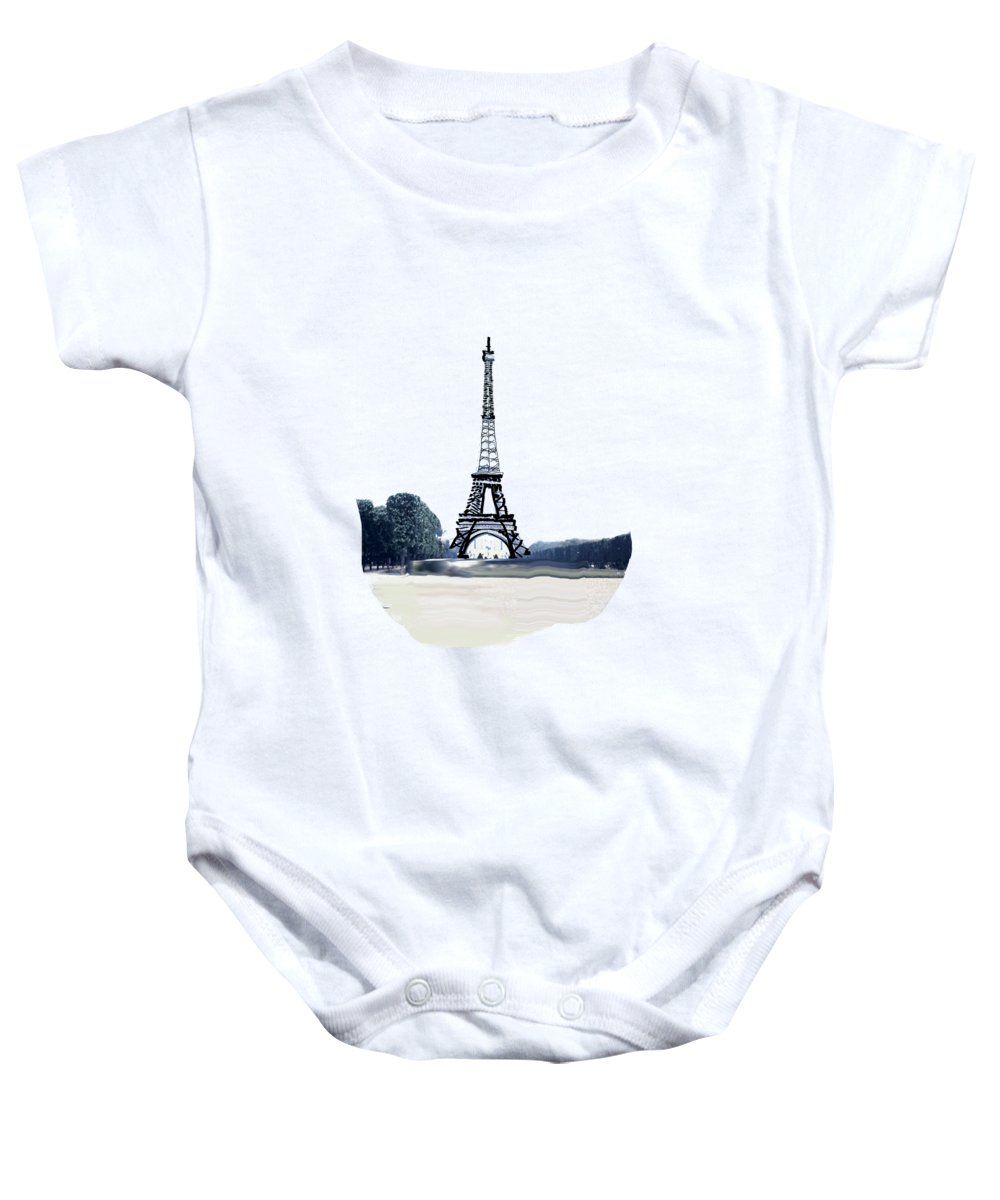 Vintage Eiffel tower Impression - Baby Onesie