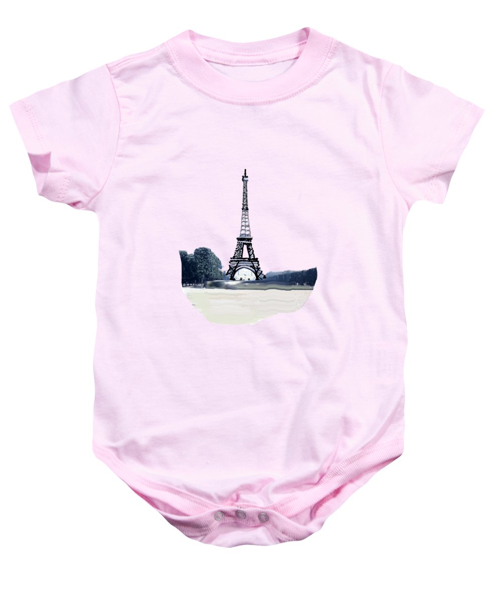 Vintage Eiffel tower Impression - Baby Onesie