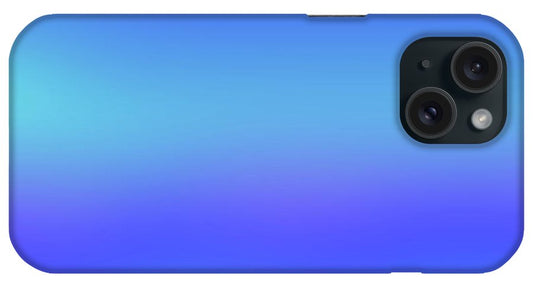 violet To Sky Blue Gradient - Phone Case