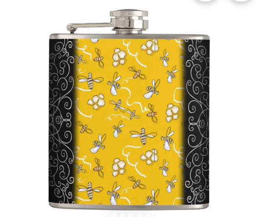 Just sold!  My honey bees flask on my Zazzle store