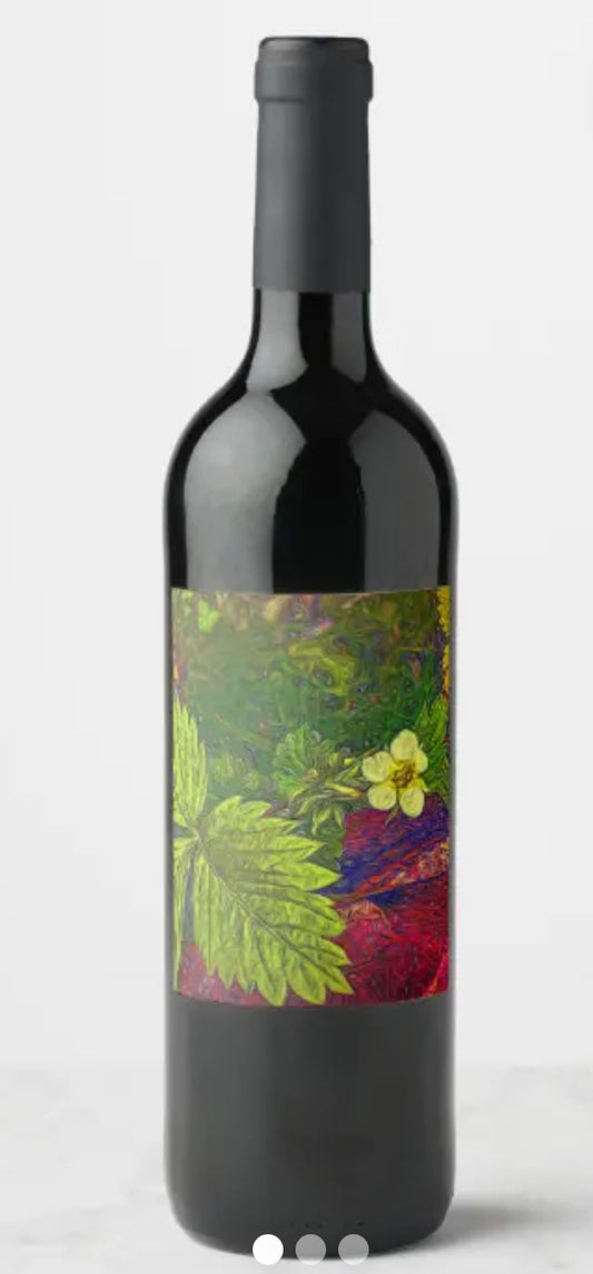 Just Sold Wild Strawberries Wine Labels on my Zazzle Store!