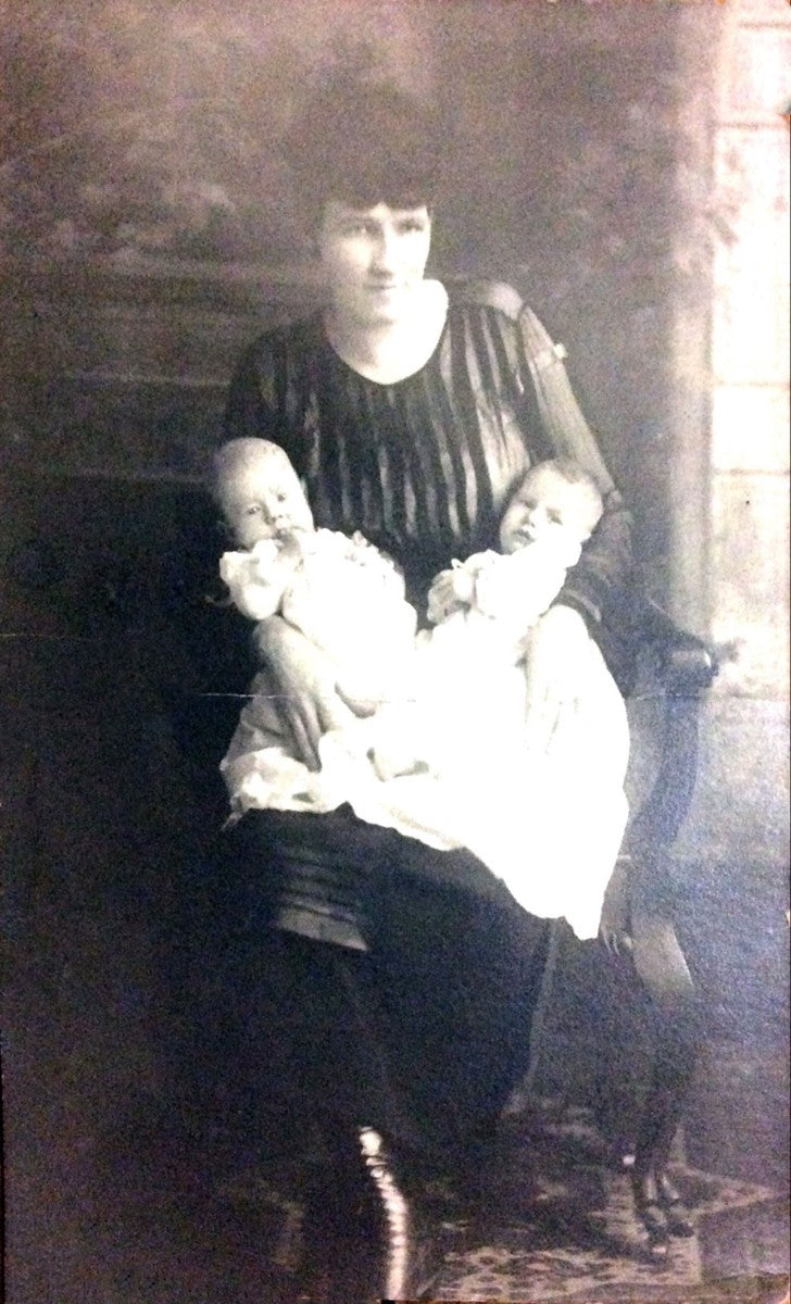 Early 1900s Mother and Twins