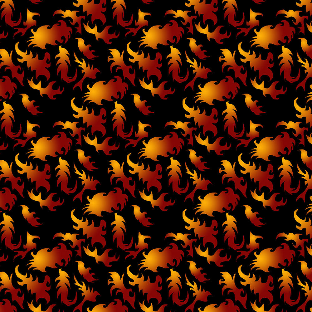 Abstract Flames Pattern