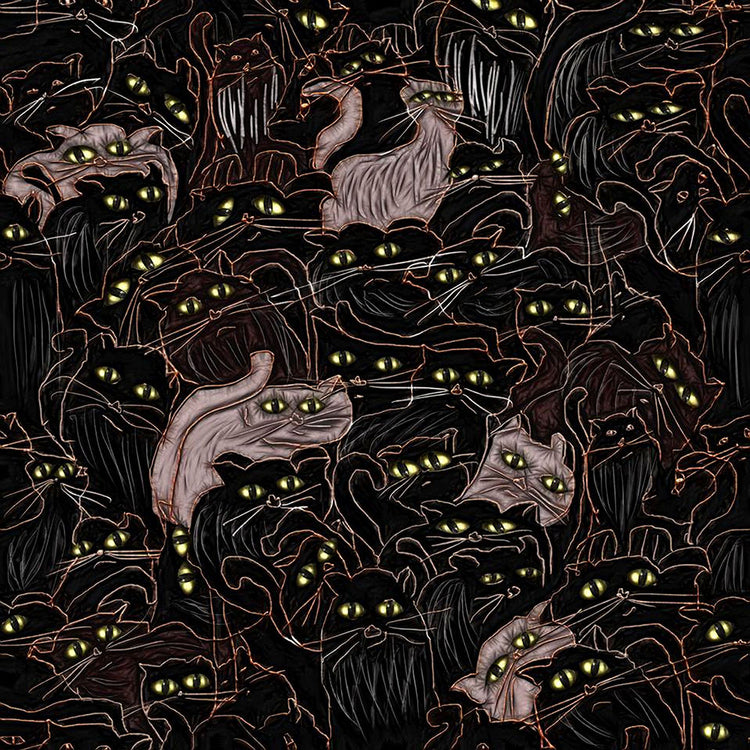 Black Cats Pattern