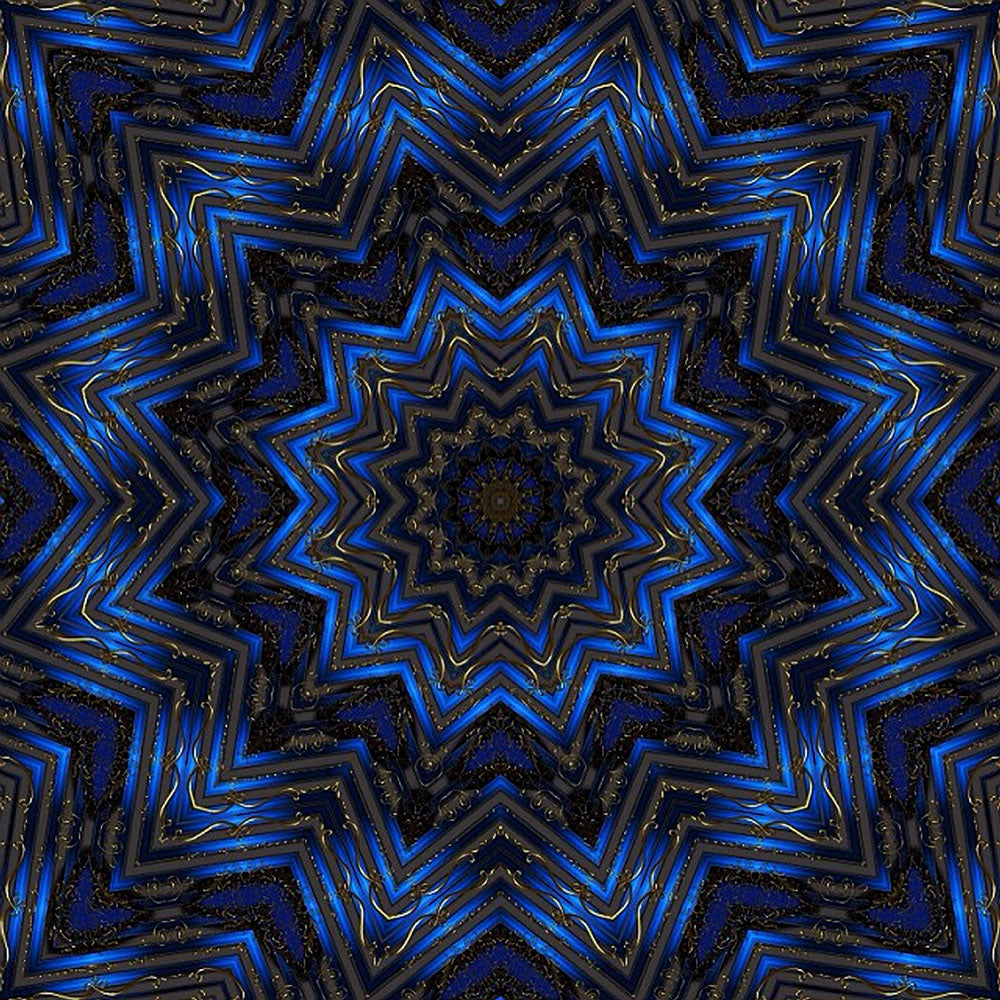 Blue Ribbon Kaleidoscope