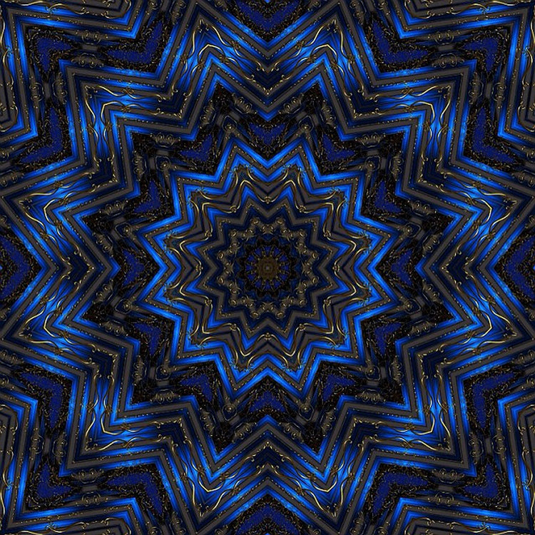 Blue Ribbon Kaleidoscope