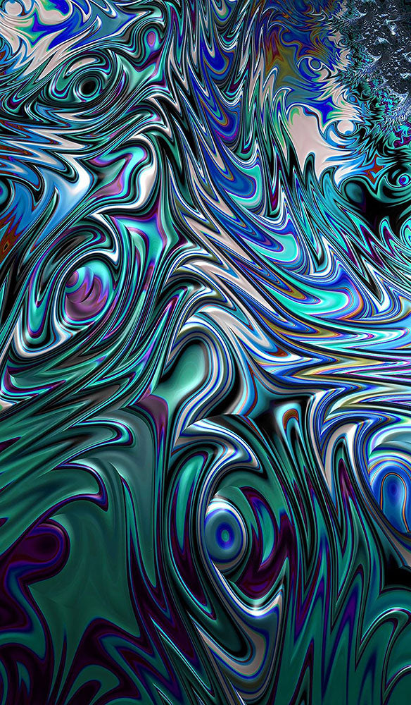 Blue Swirl Fractal