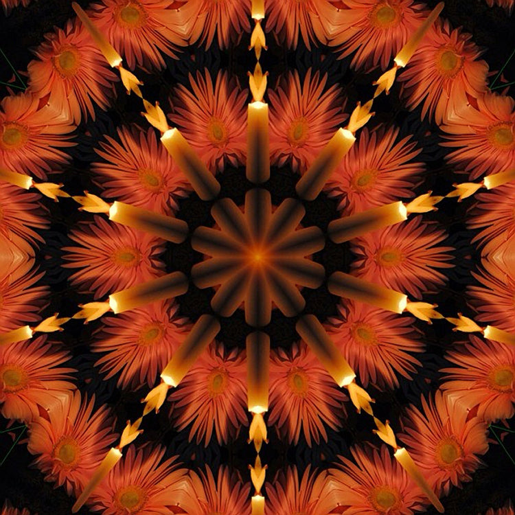 Candles and Flowers Kaleidoscope