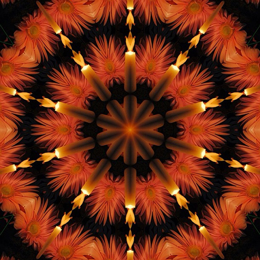 Candles and Flowers Kaleidoscope