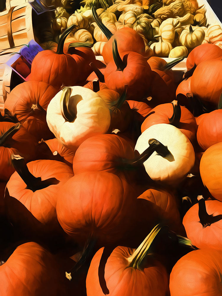 Fall Cart of Pumpkins