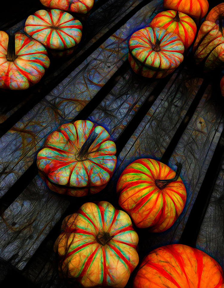 Fall Colorful Gourds