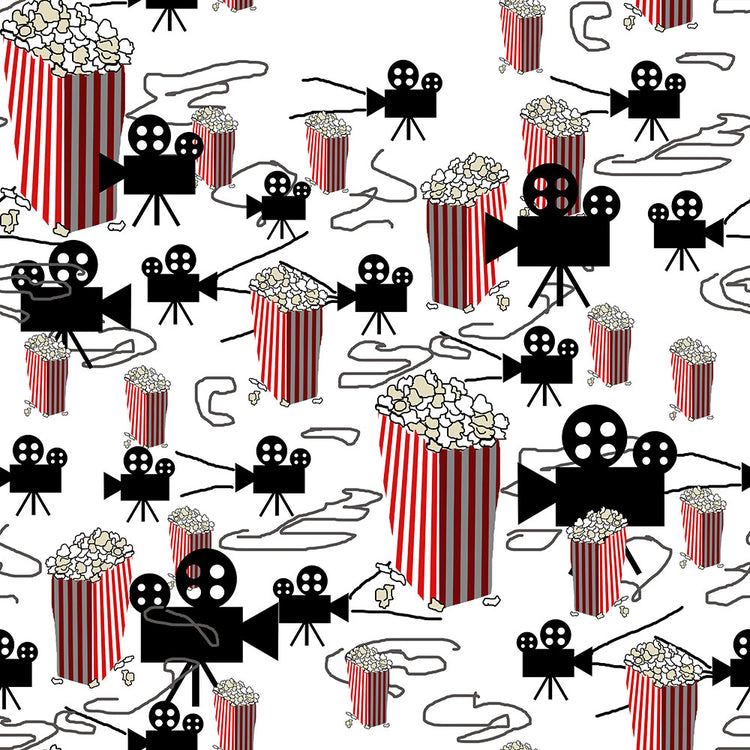 Movies and Popcorn Pattern