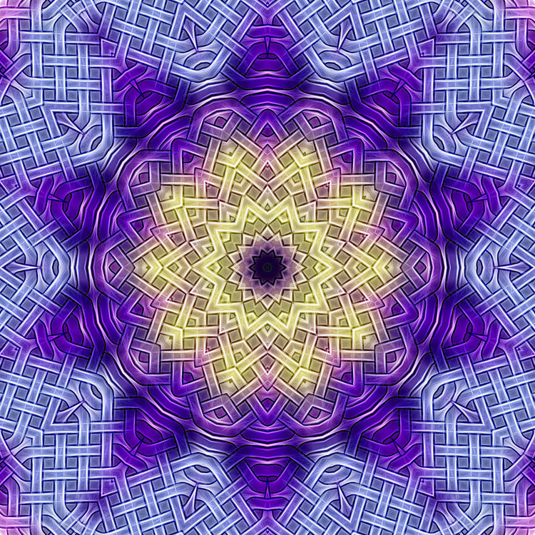 Purple Celtic Knot Kaleidoscope