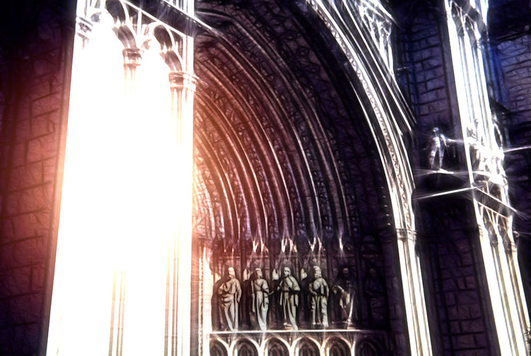 Sun In The Arch of a Cathedral Door