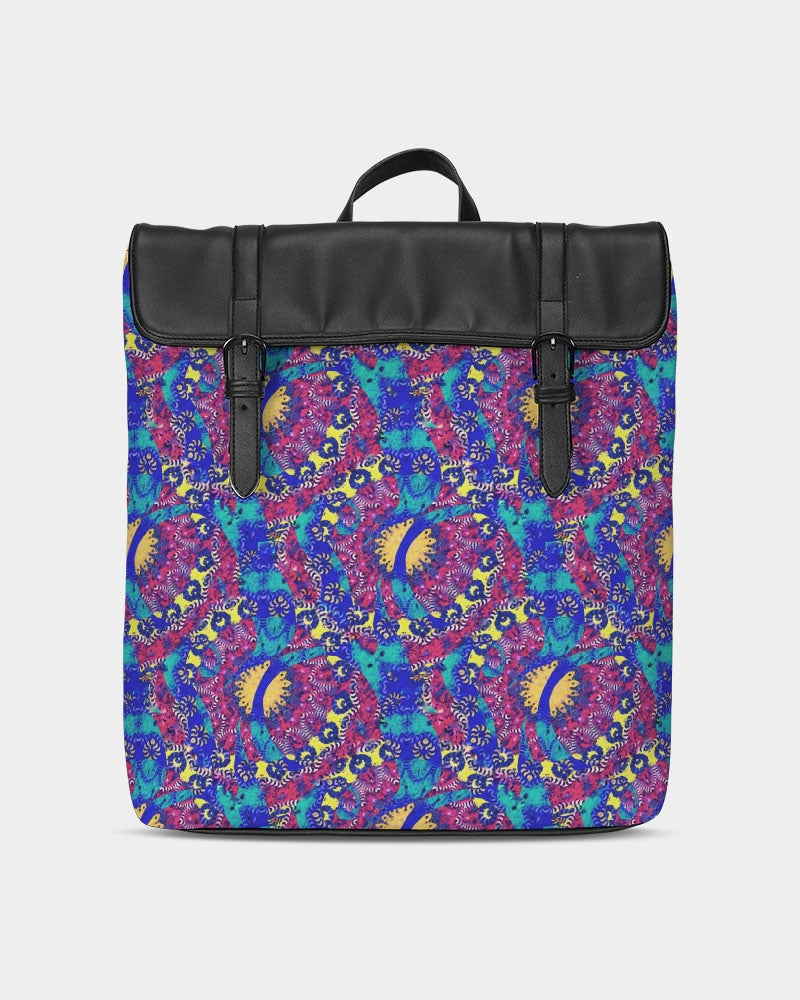 Caribbean Grafitti Casual Flap Backpack