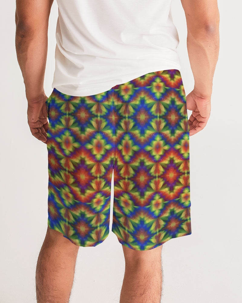 Carnival Kaleidoscope Men's All-Over Print Jogger Shorts