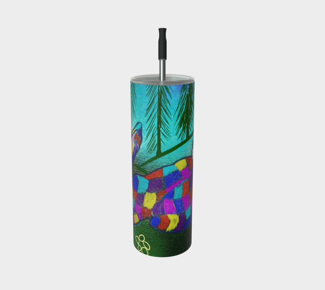 Patchwork Bunny Stainless Steel Tumbler