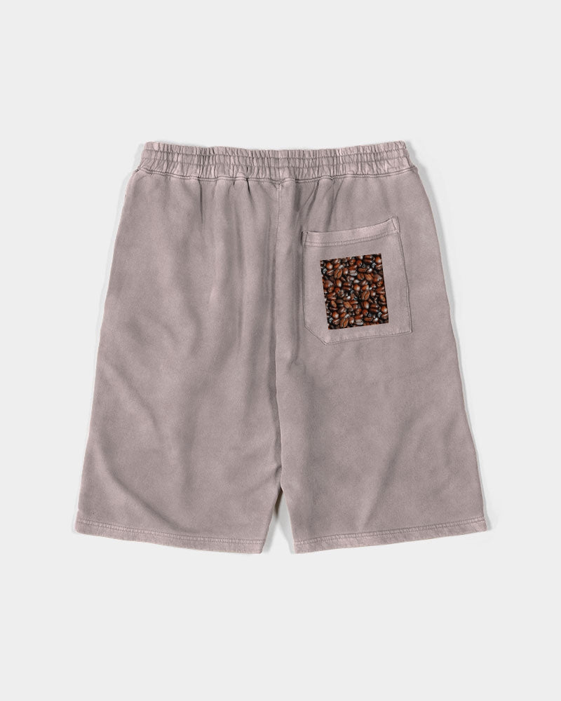 Coffee Bean Pattern Unisex Vintage Shorts | Lane Seven