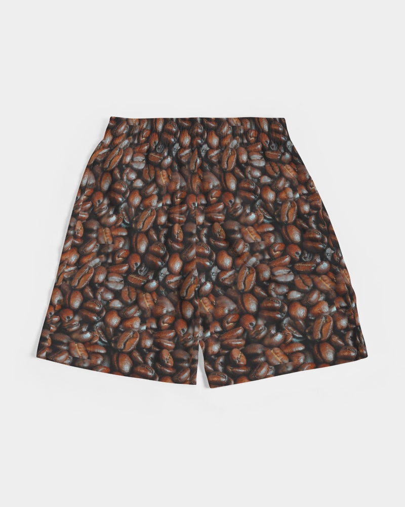 Coffee Bean Pattern Men's All-Over Print Jogger Shorts