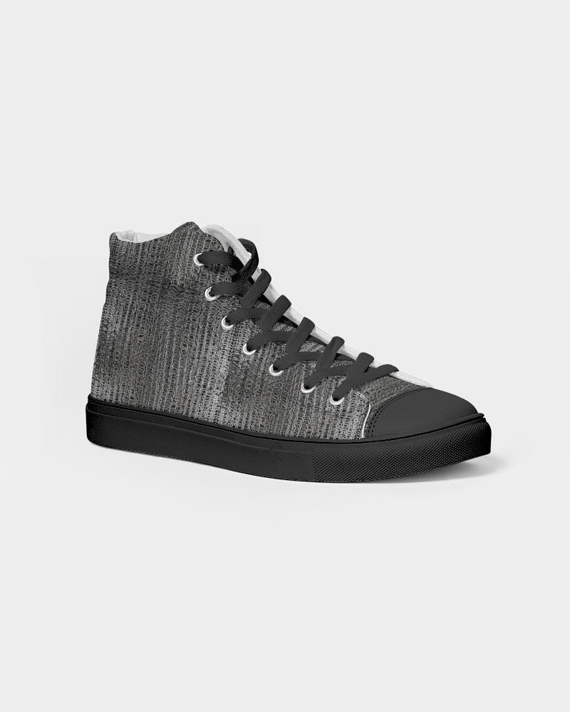 Chainmaille Women's Hightop Canvas Shoe - Black