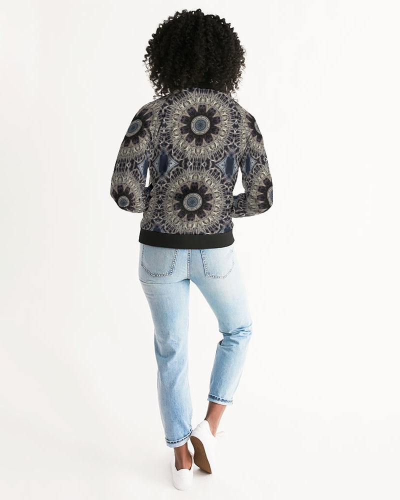 Cathedral Kaleidoscope Women's All-Over Print Bomber Jacket