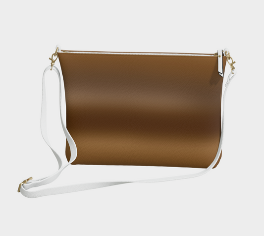 Coffee Gradient Vegan Crossbody Purse