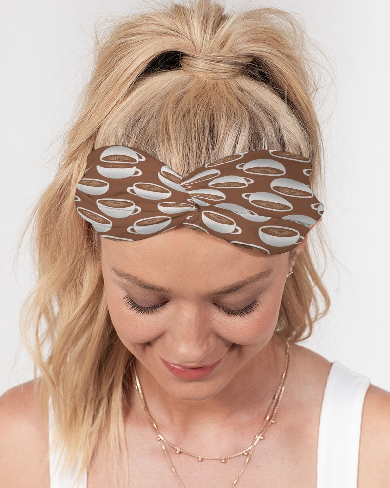 Coffee on Coffee Twist Knot Headband Set