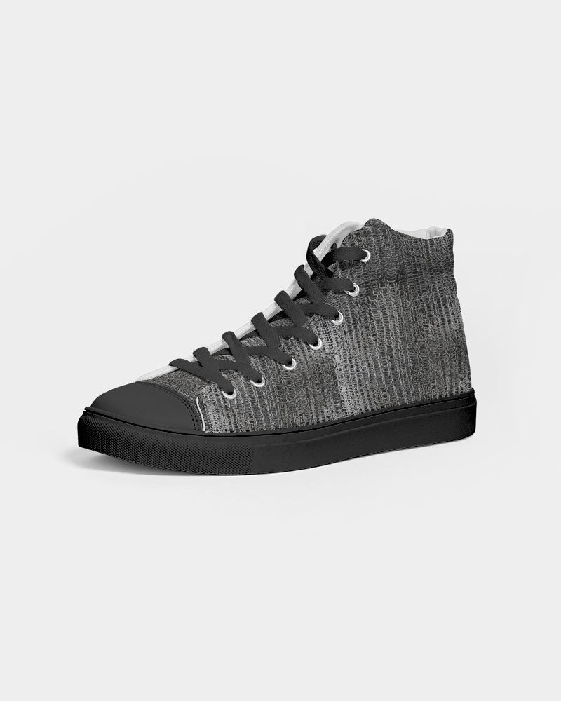 Chainmaille Men's Hightop Canvas Shoe - Black