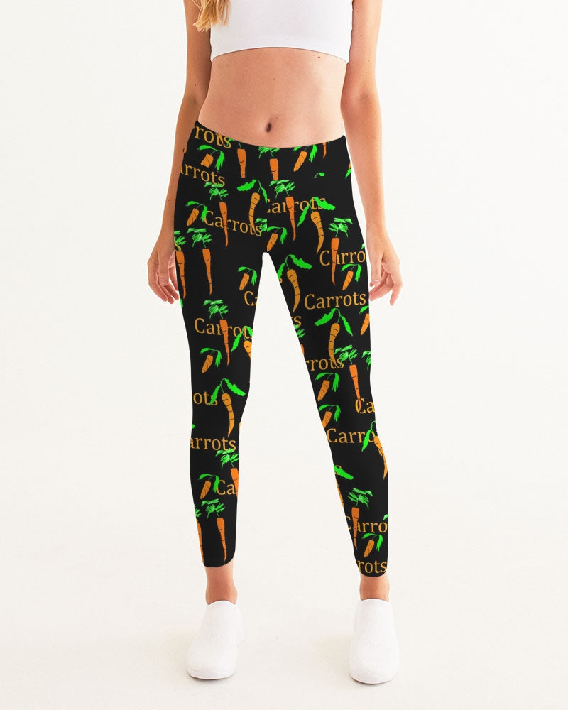 Carrots Pattern Women's All-Over Print Yoga Pants