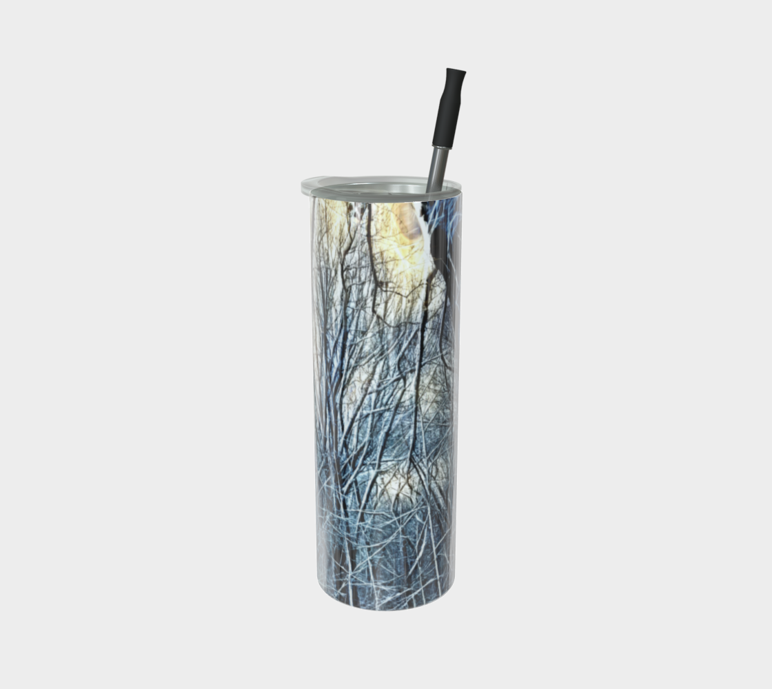 4 O clock Winter Landscape Stainless Steel Tumbler