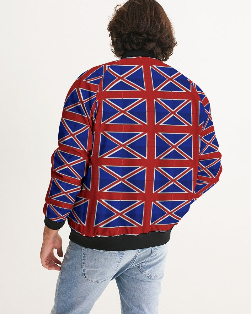 British Flag Pattern Men's All-Over Print Bomber Jacket