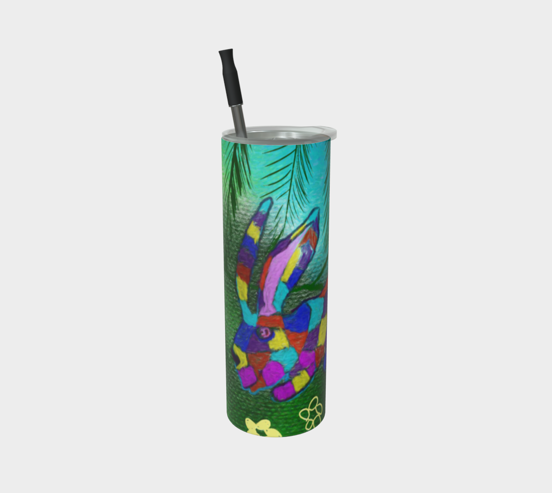 Patchwork Bunny Stainless Steel Tumbler