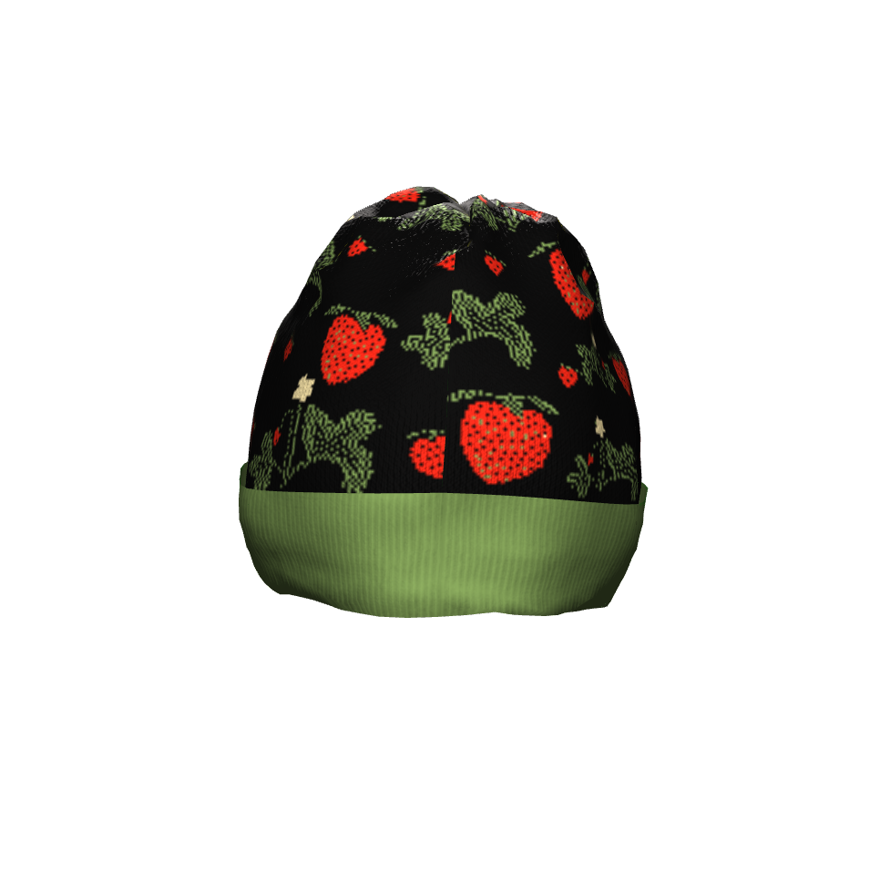 Wild Strawberries Knit Cap