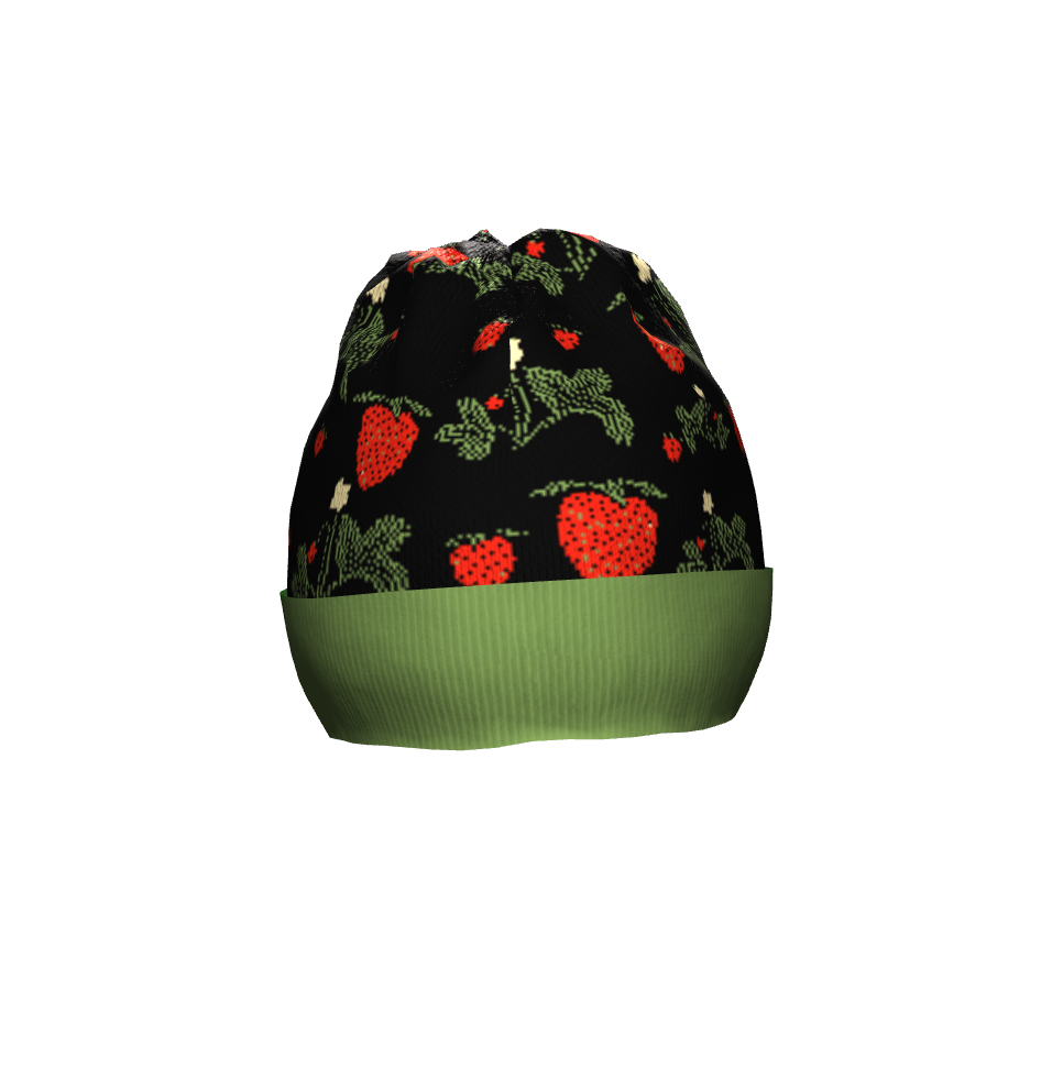 Wild Strawberries Knit Cap