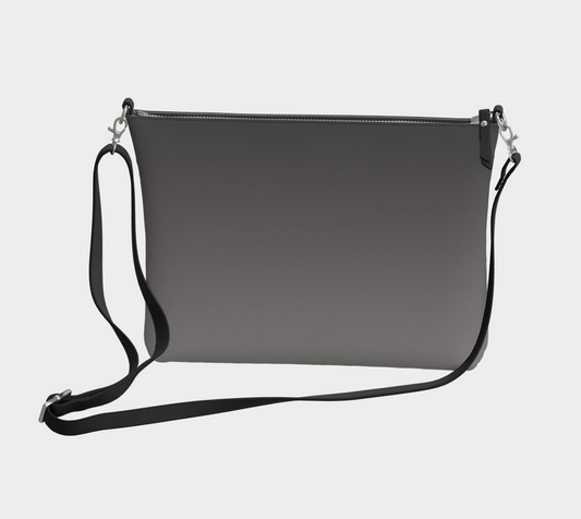 Gray Gradient Vegan Crossbody Purse