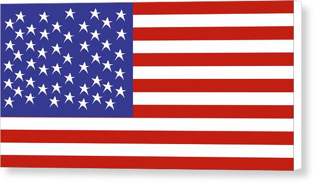 American Flag 1 - Canvas Print