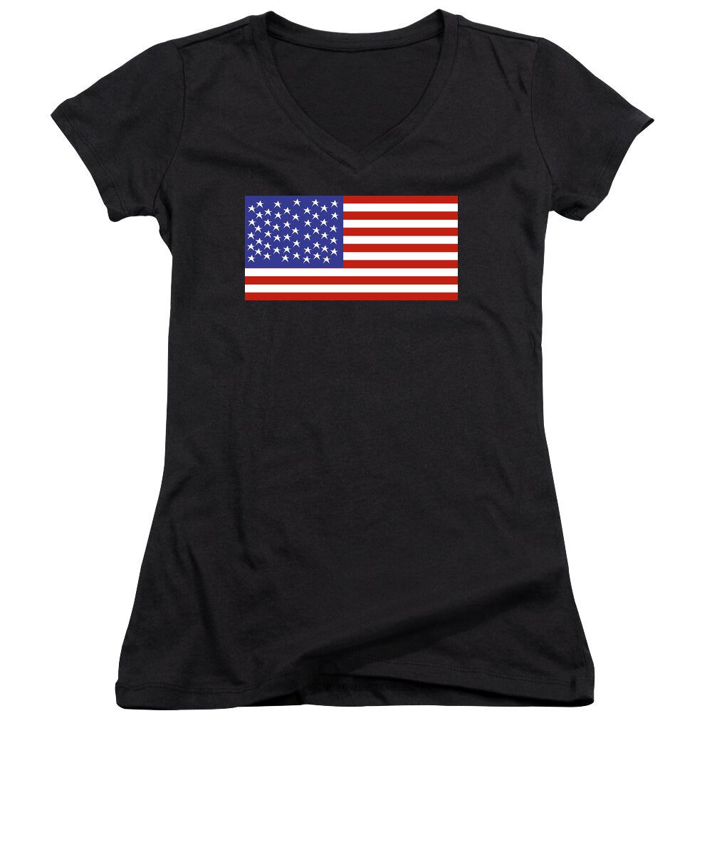 American Flag #1 - Women's V-Neck