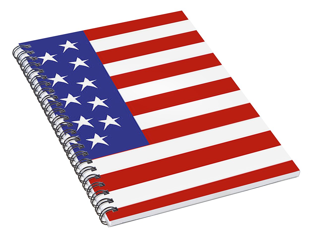 American Flag 1 - Spiral Notebook